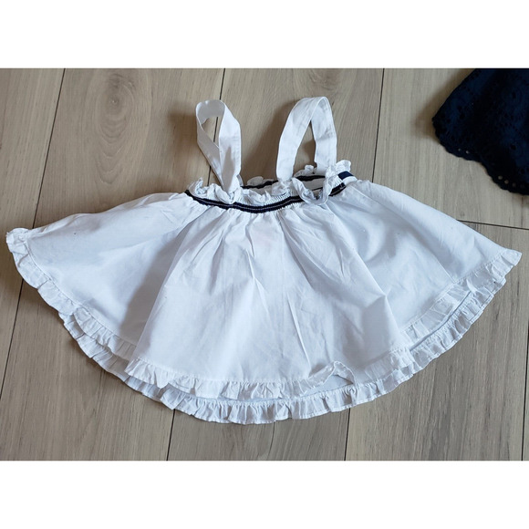 Summer Girls 2T Lot Gap Red White Blue Tank Tops Denim 4th Of July Skirt Set - Picture 8 of 13